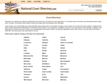 Tablet Screenshot of nationalcourtdirectory.com